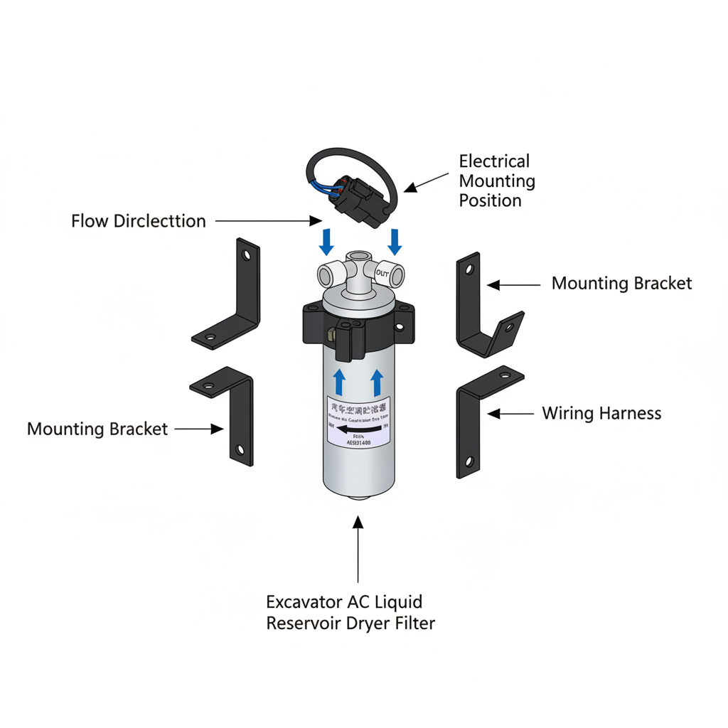 AC Liquid Reservoir - Installation Diagram