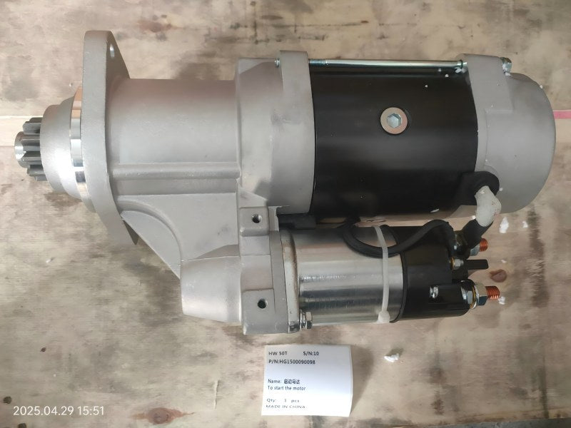 XCMG XE4000 Starter Motor HG1300090098 - Original Product Photo