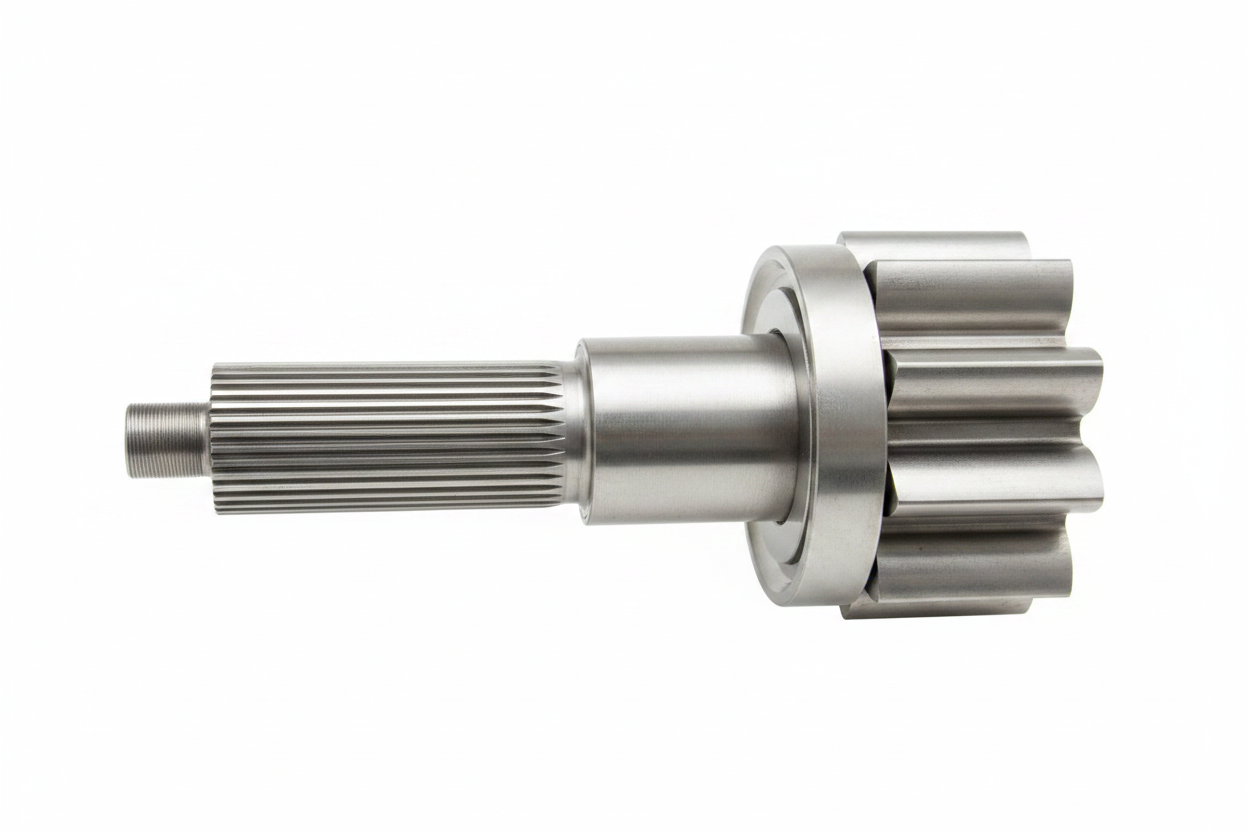 Bevel Gear Shaft - Spline Detail