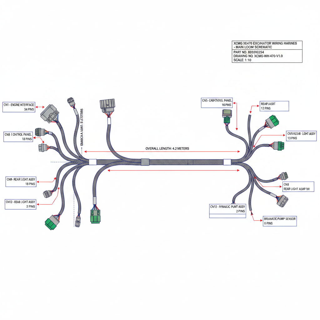 803593254 Wiring Harness - Routing Diagram