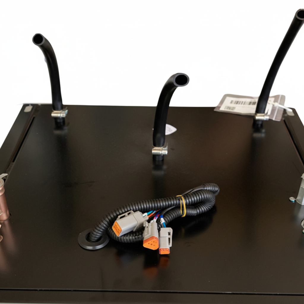 XCMG Condenser Core Assembly - Top Connection Detail