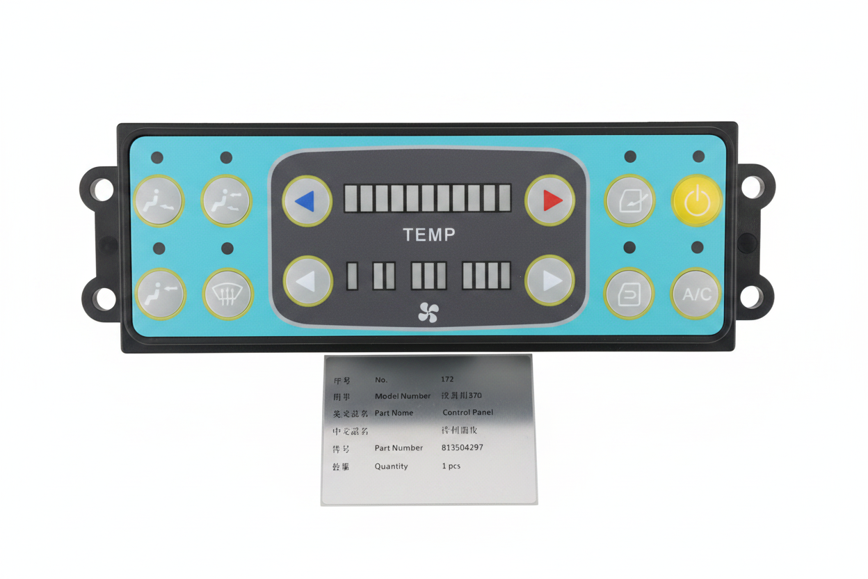 XCMG AC Control Panel 813504297 - Front View
