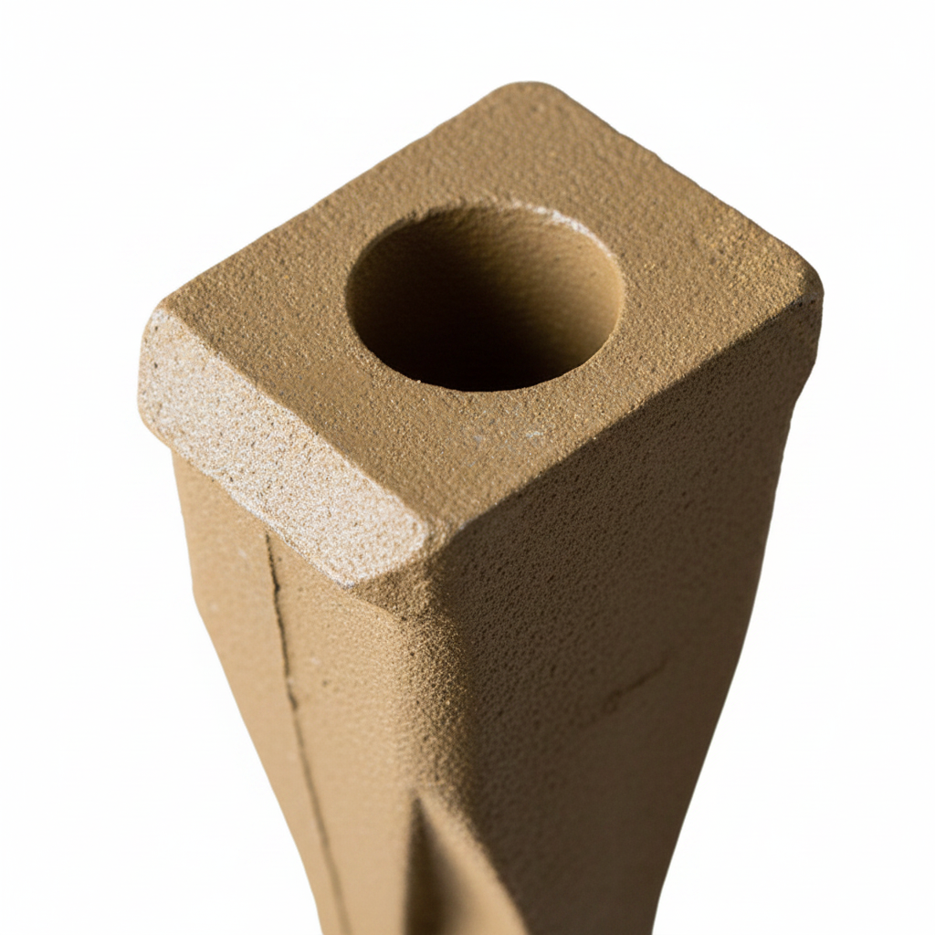 XCMG XE215C Bucket Teeth - Pin Hole Detail