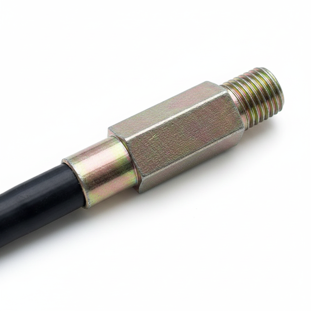 Oil Pipe Assembly 612600013199 - Male threaded end detail