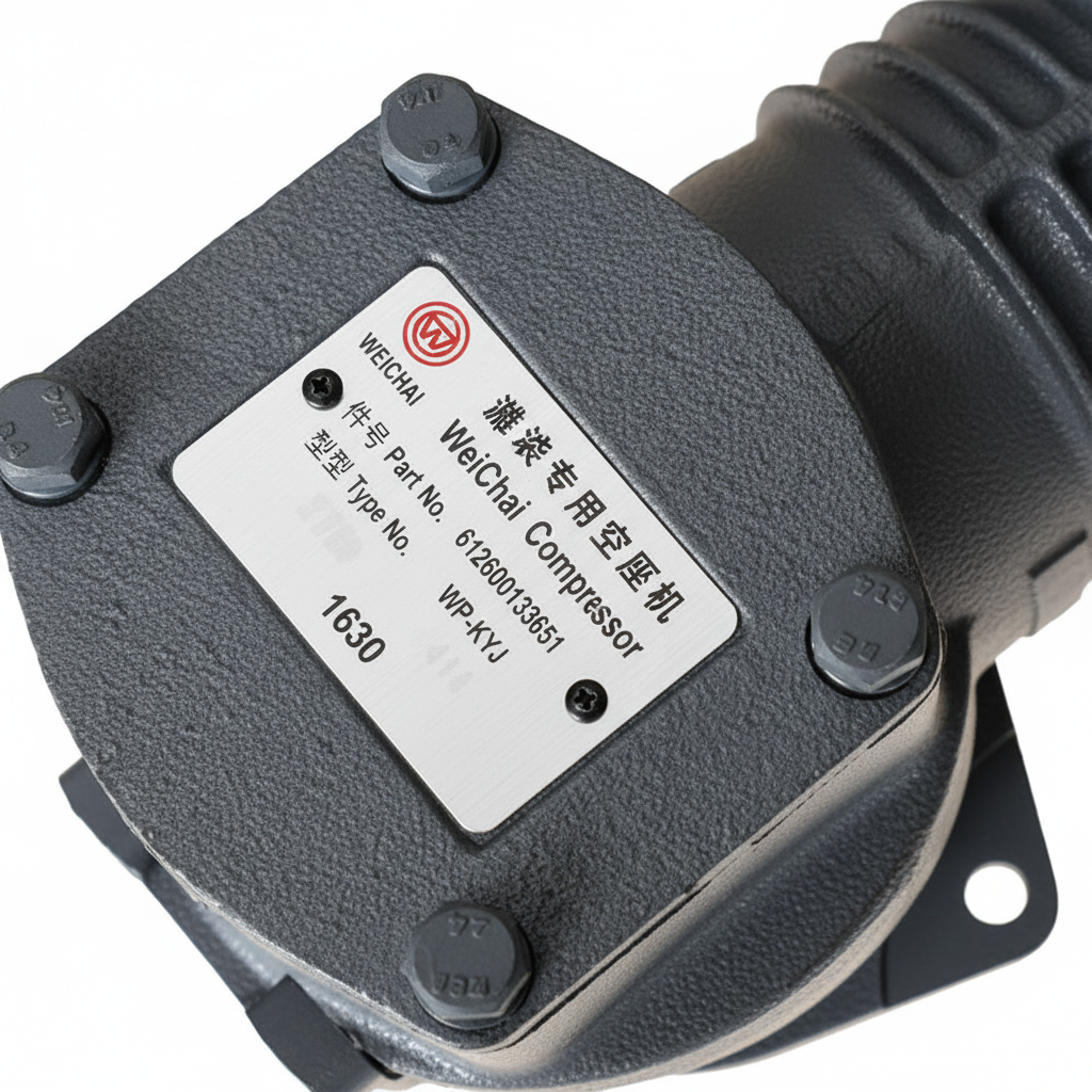Weichai Air Compressor Assembly - Nameplate Detail