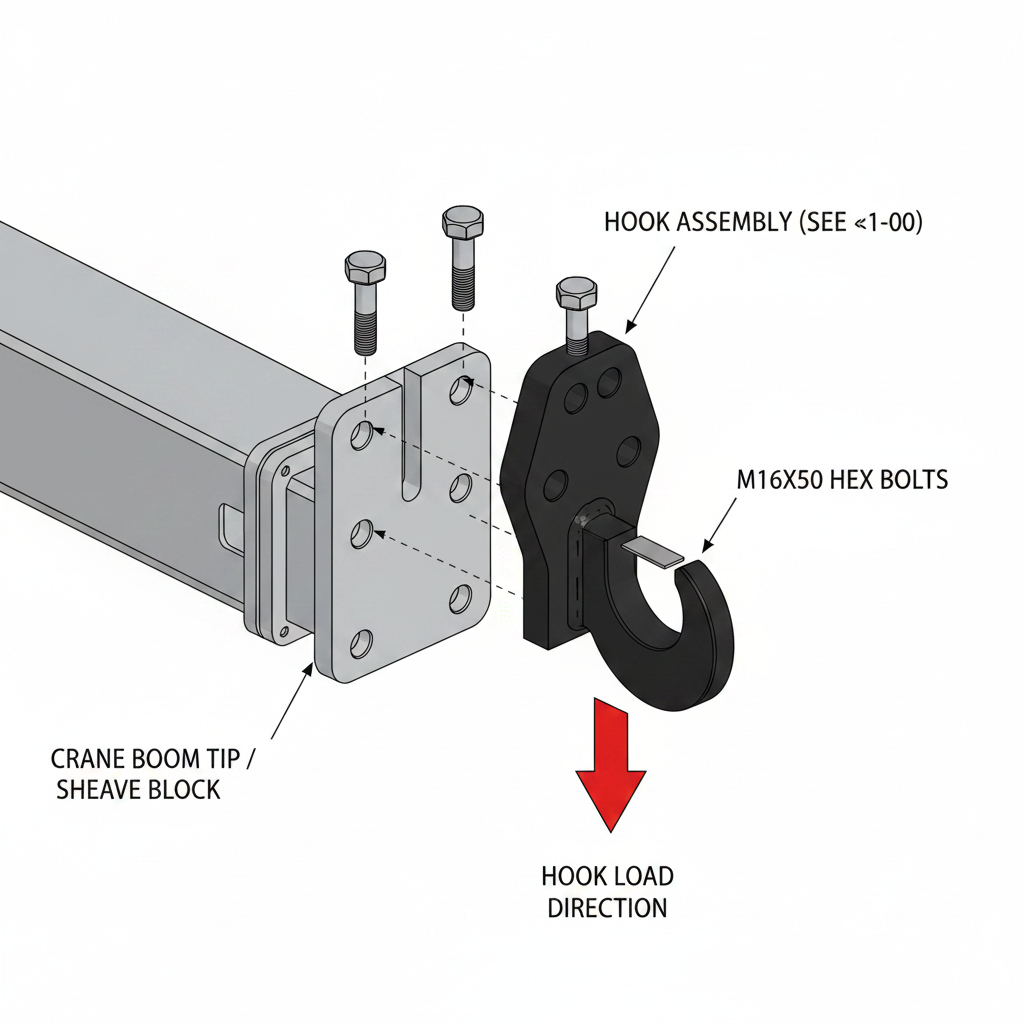 Fixed Hook - Installation Diagram