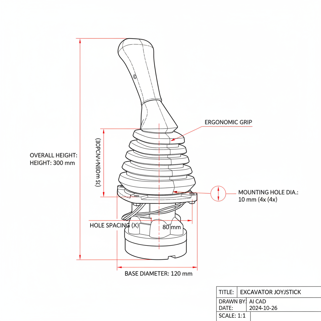Pilot Handle - Dimension Diagram