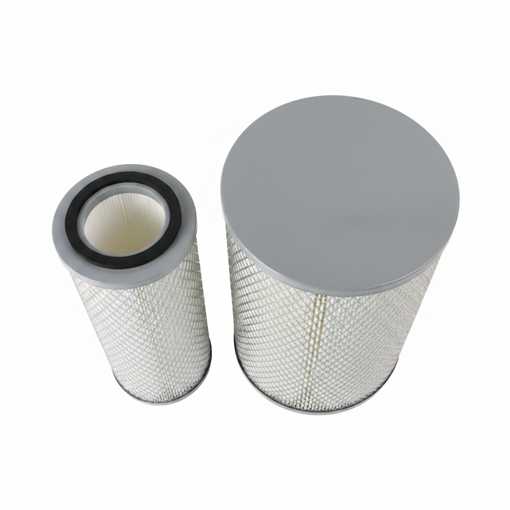 Air Filter Element 803190291 - Top-down end cap view
