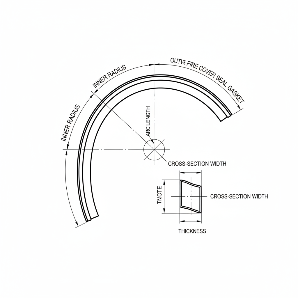 Exhaust Fire Cover - Dimension Diagram