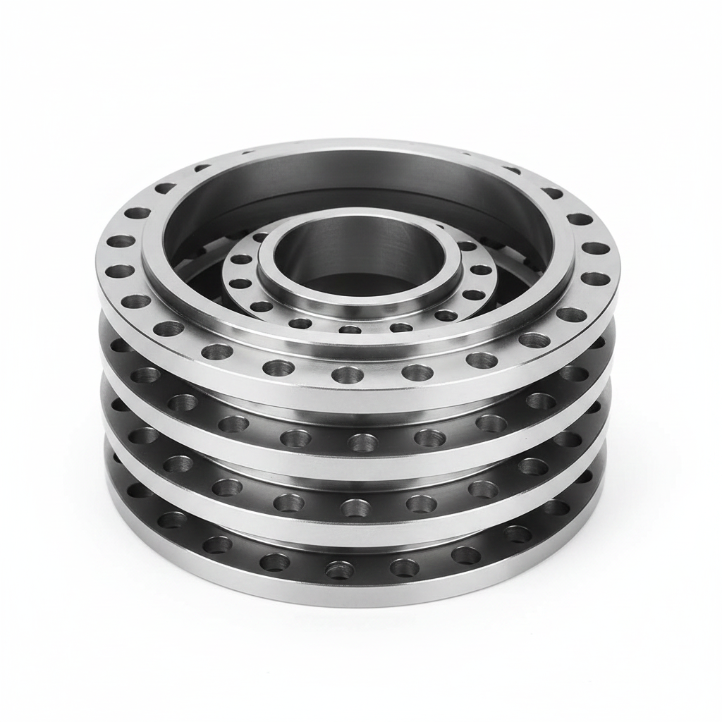 Oil Seal Seat 800107338 - Stacked pieces 45-degree view