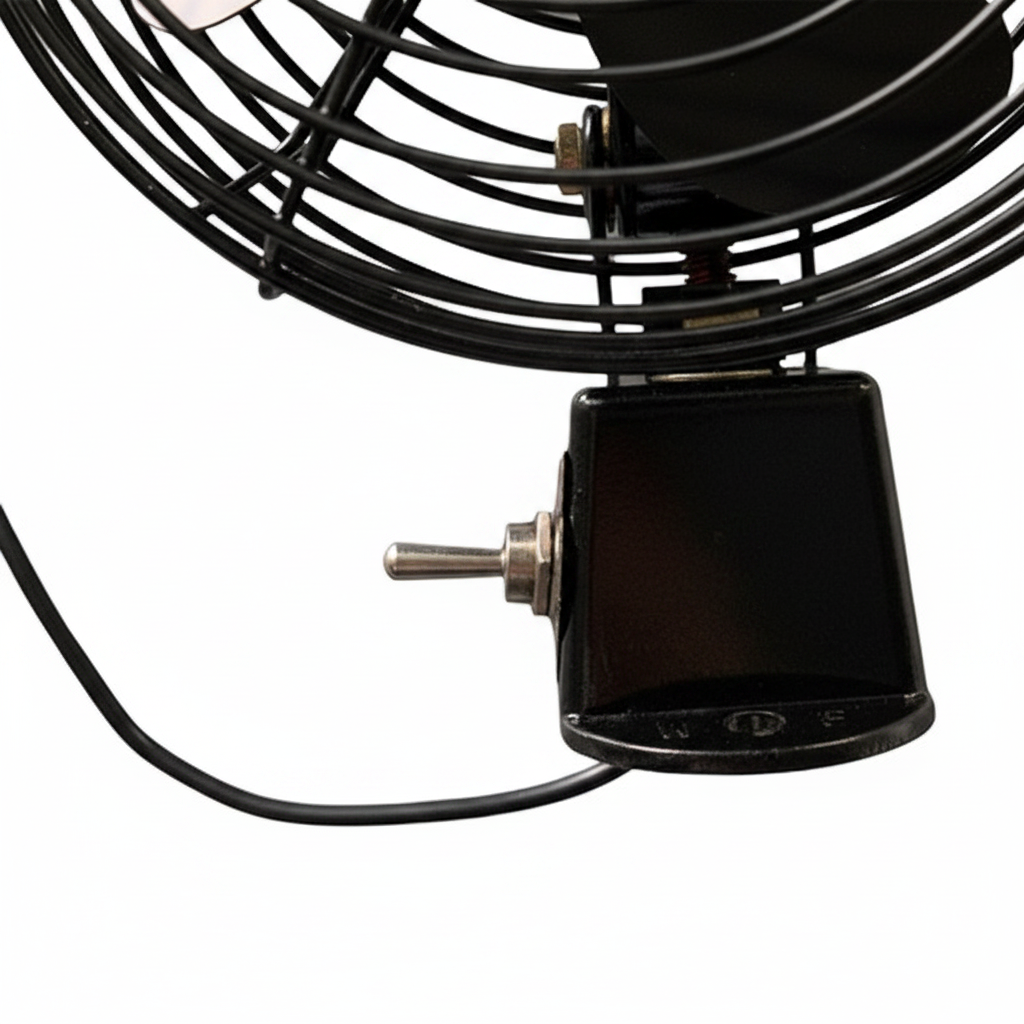 Cab Fan Assembly - Base & Switch Close-up