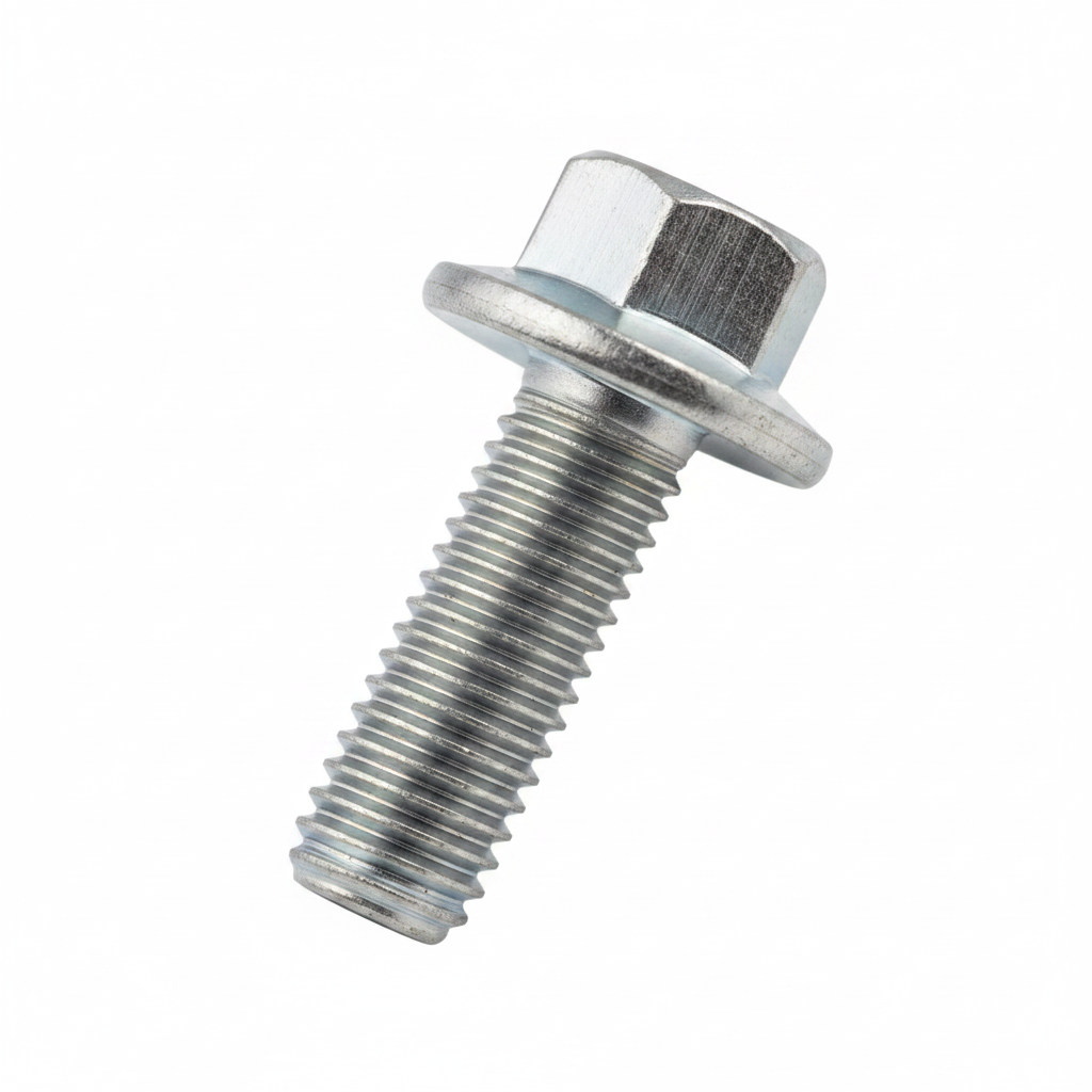 XCMG Hex Flange Bolt - Flange Thread Detail