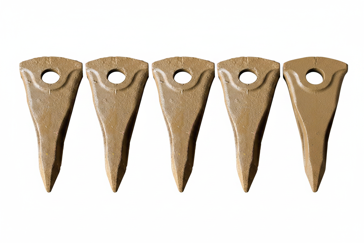 XCMG XE215C Bucket Teeth - Set View