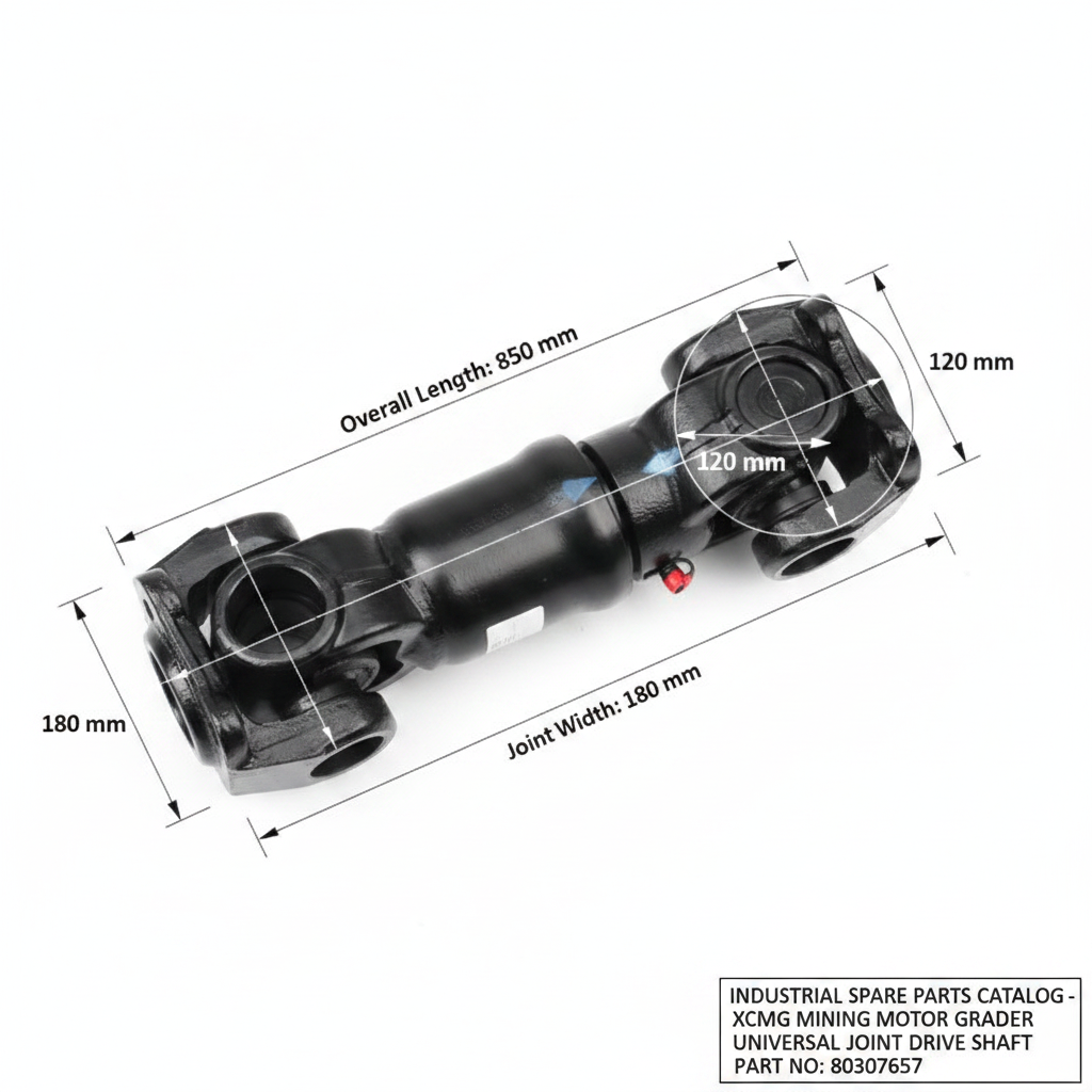 800307657 XCMG Drive Shaft - Dimension Diagram