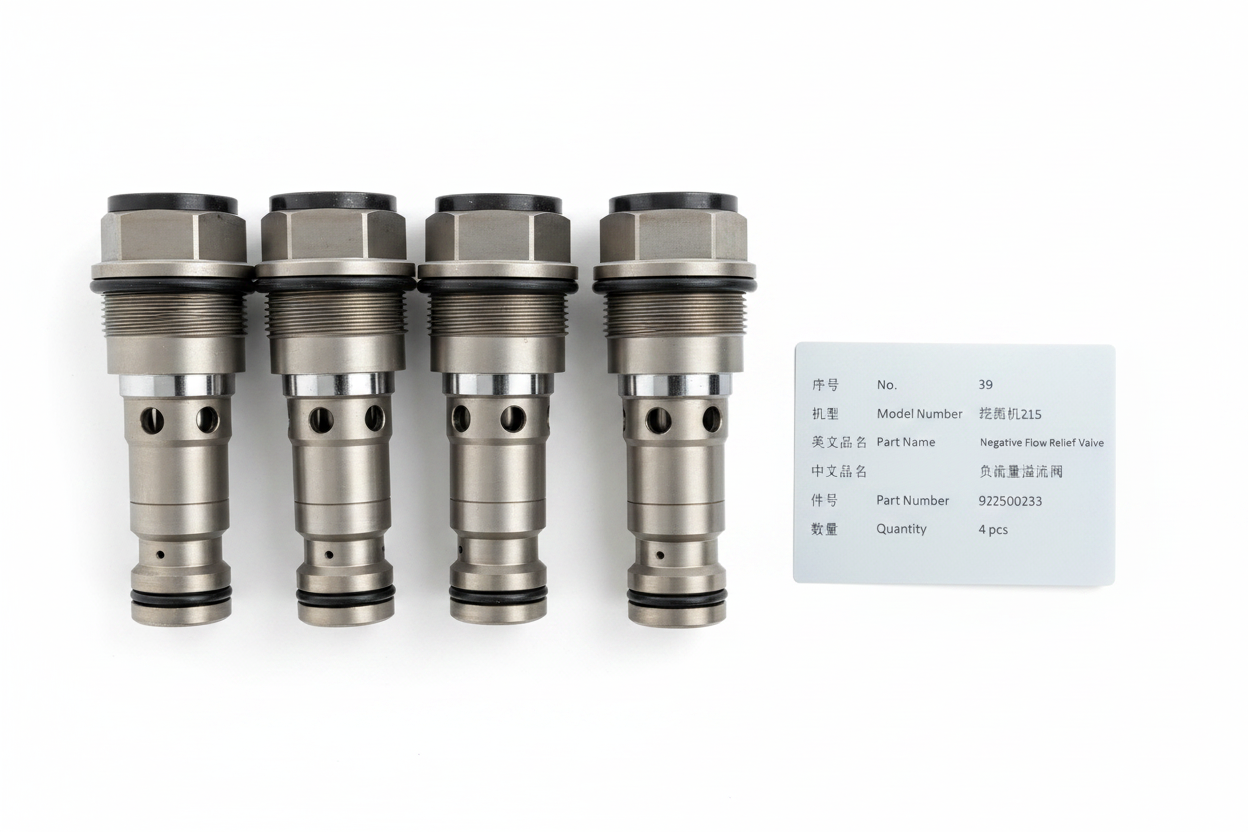 Negative Flow Relief Valve 922500233 - Set of 4 pieces
