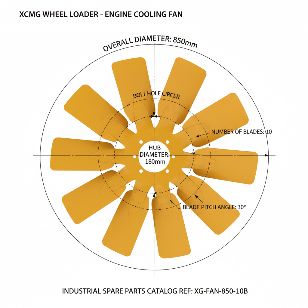 860117592 Engine Cooling Fan - Dimension Diagram