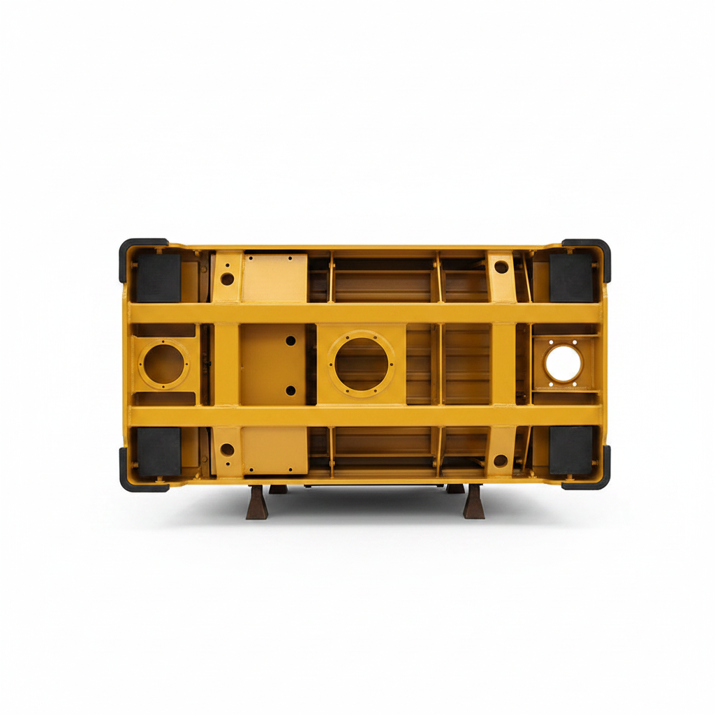 XCMG Cab Assembly 902156312 - Bottom Mounting Holes View