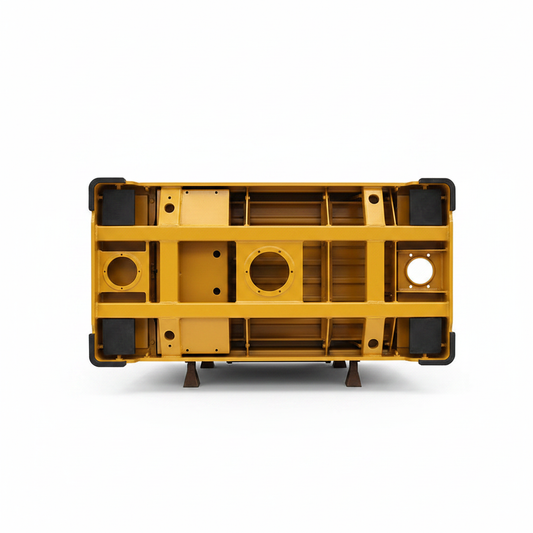 XCMG Cab Assembly 902156312 - Bottom Mounting Holes View