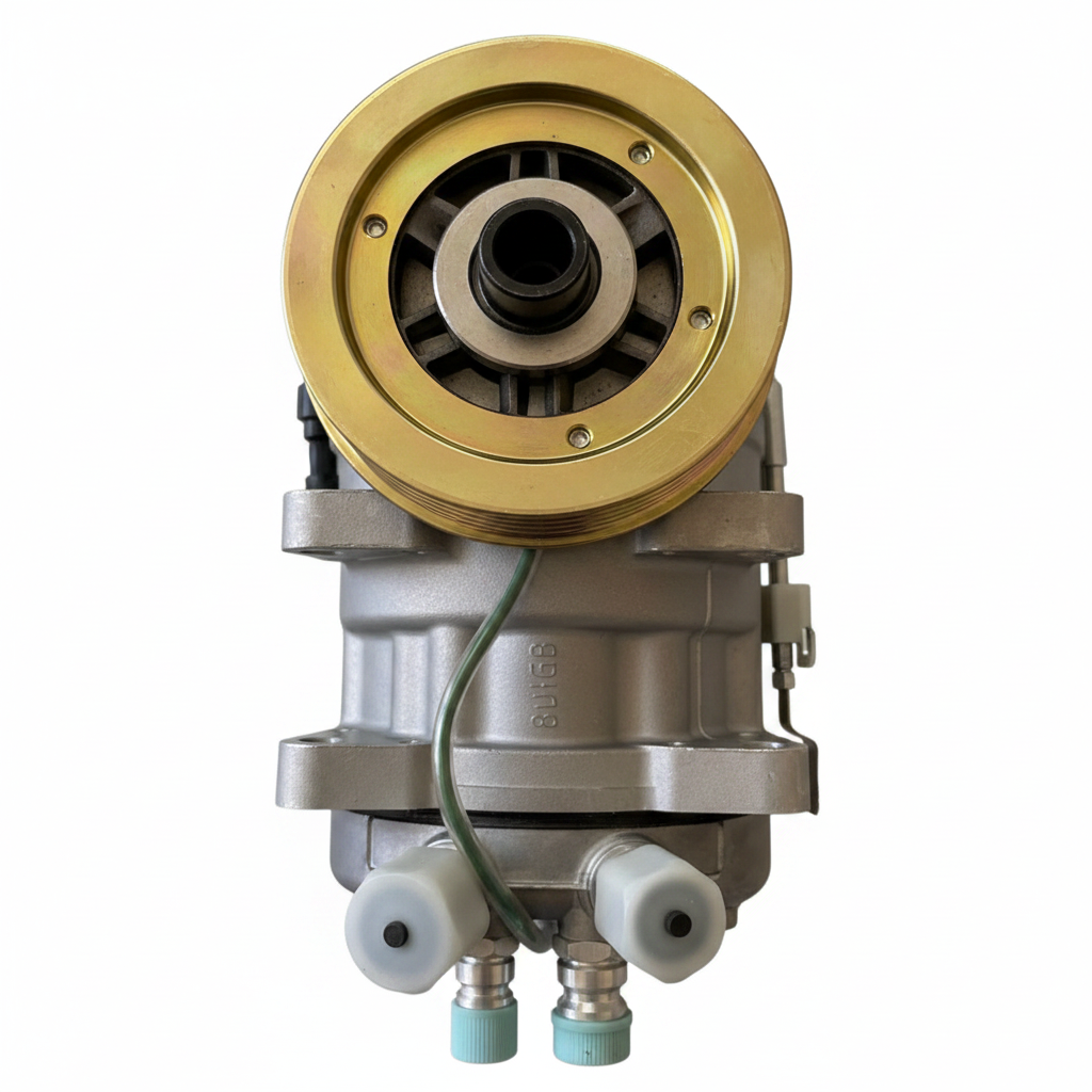 XCMG AC Compressor - Electromagnetic Clutch Top View