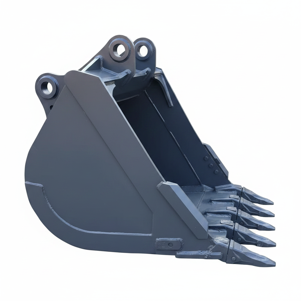 Excavator Digging Bucket - Side View