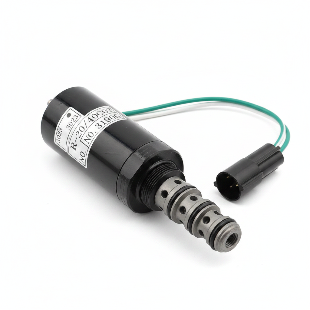 XCMG Solenoid Valve 8601267061 - Cartridge Valve End Detail