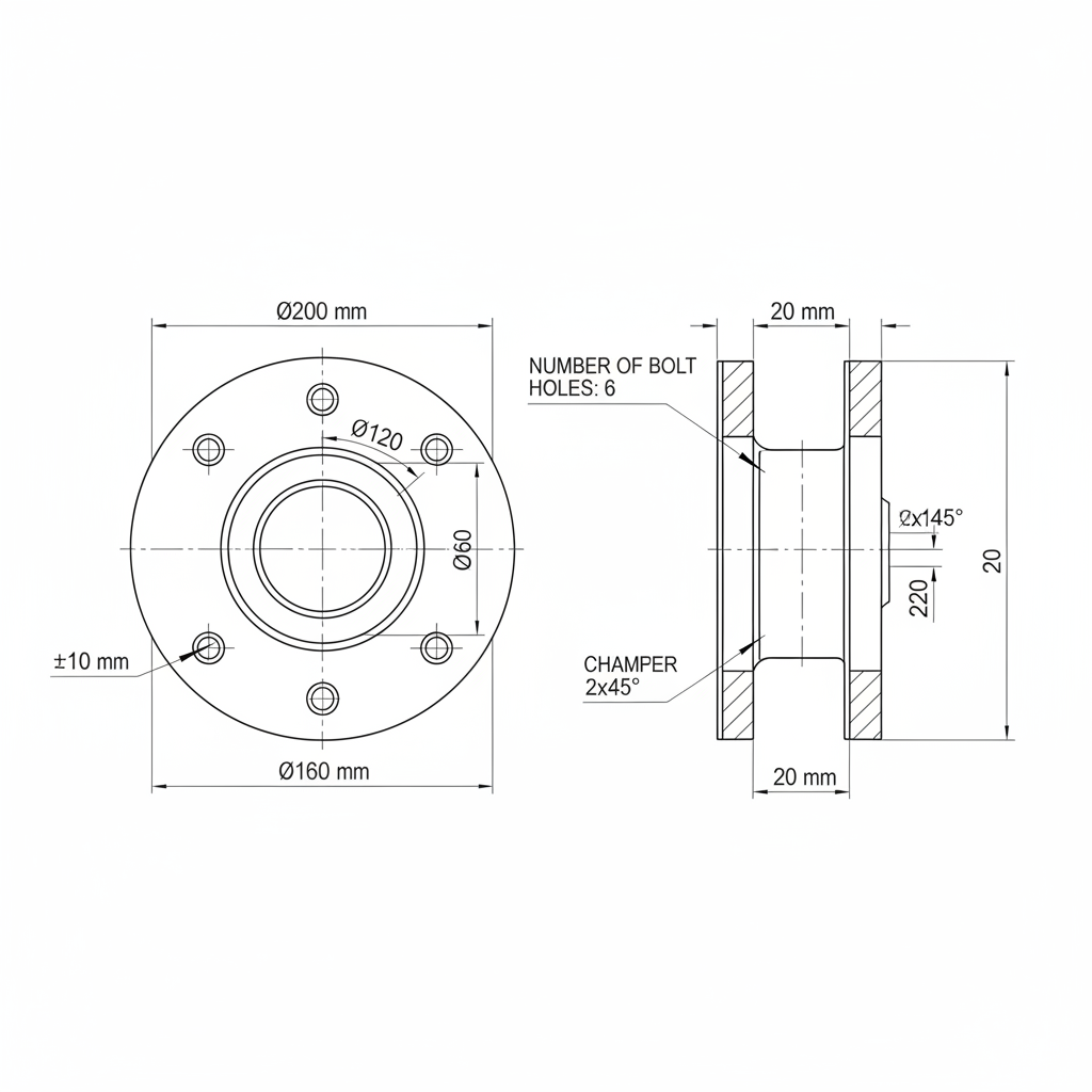 Oil Seal Seat 800107338 - Dimension diagram