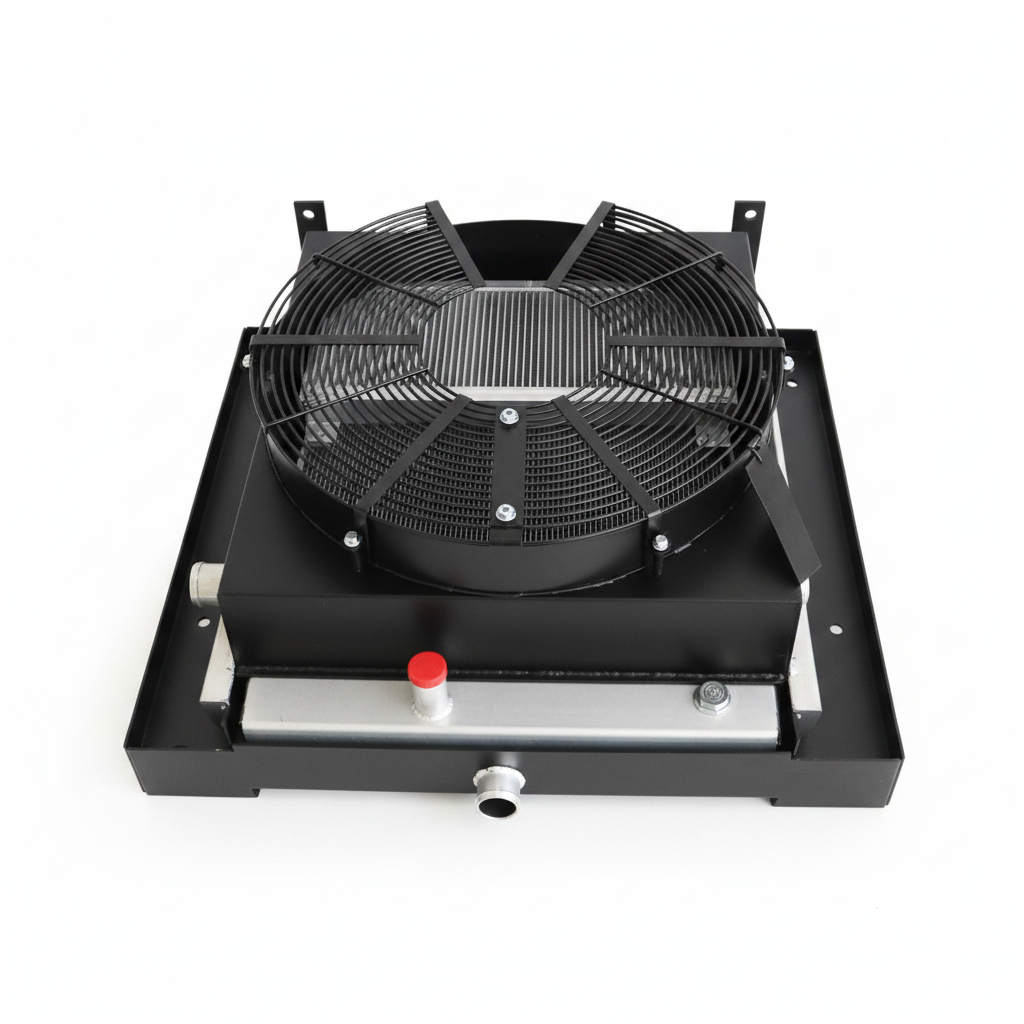 XCMG XS183J Hydraulic Oil Cooler - Fin Core Front View