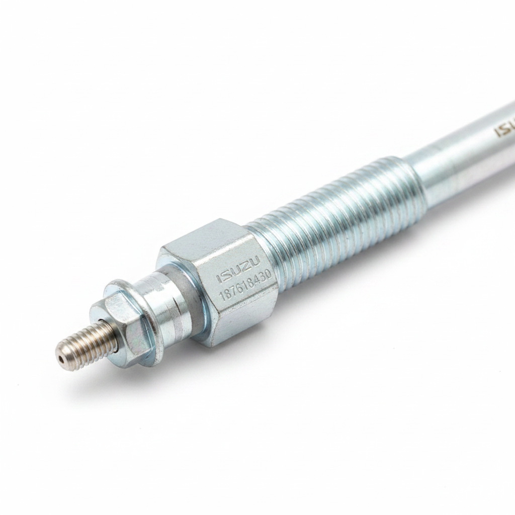 ISUZU Glow Plug 1-87618443-0 - Thread and Terminal Detail
