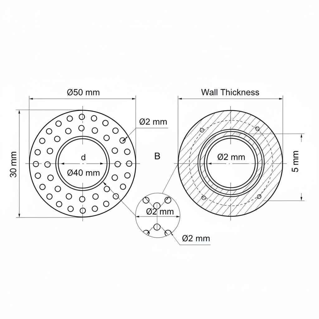 Bushing 252112051 - Dimension diagram