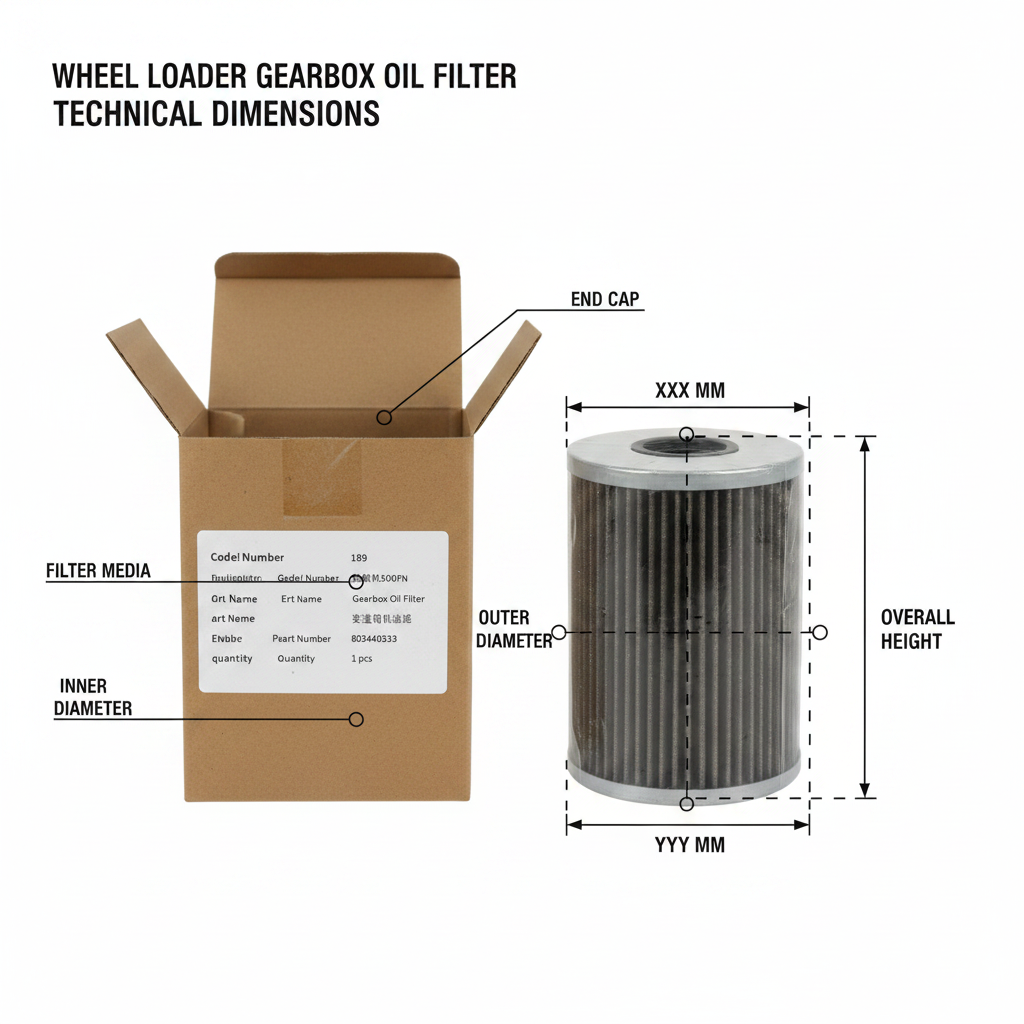 803440533 Gearbox Oil Filter - Dimension Diagram