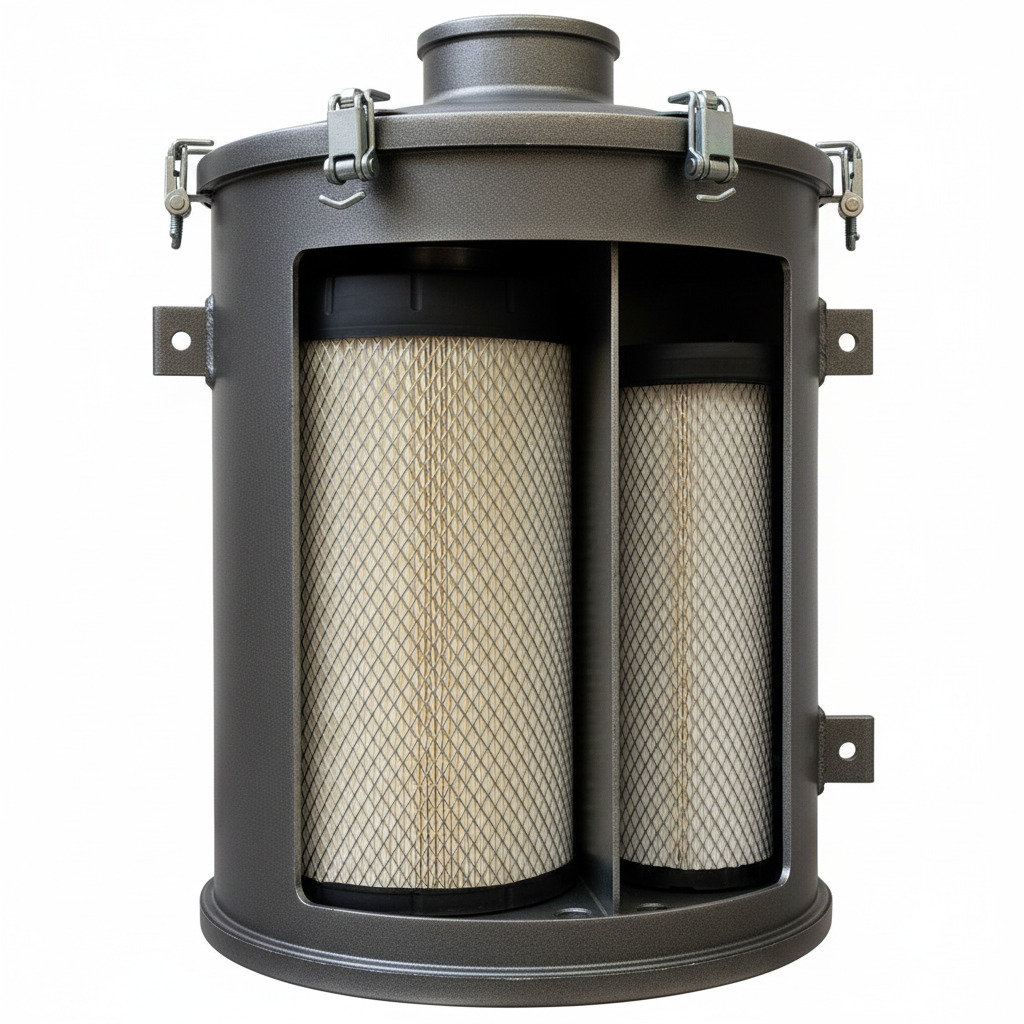 XCMG Air Filter Assembly - Front View