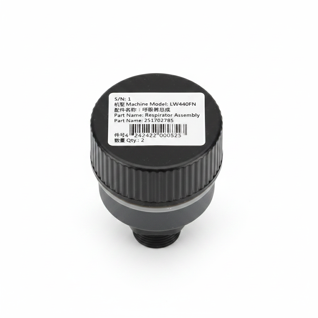 Respirator Assembly 251702785 - Top cap view