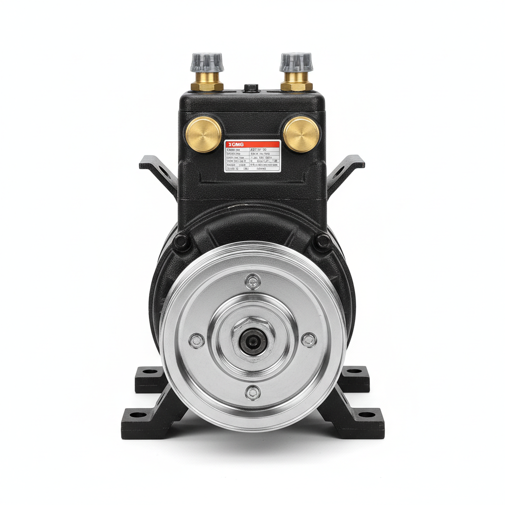 800166822 XCMG QY25 QY50 AC Compressor - Front View