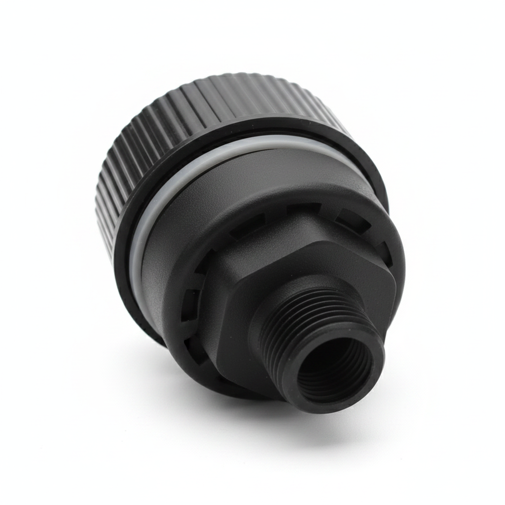 Respirator Assembly 251702785 - Bottom thread fitting view