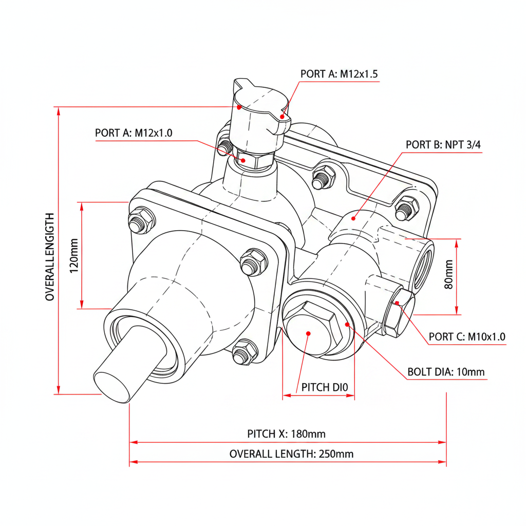 Exhaust Valve - Dimension Diagram