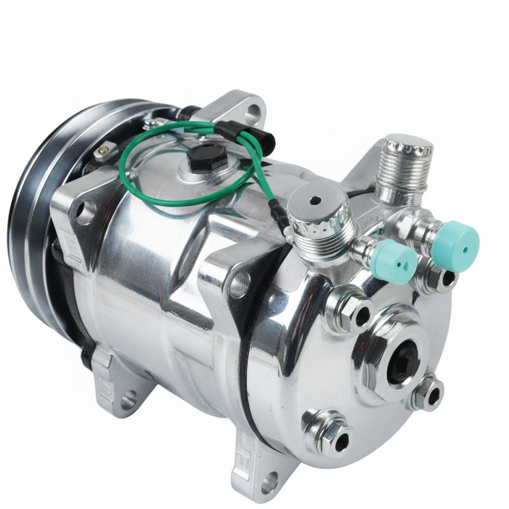 AC Compressor - Refrigerant Port Detail
