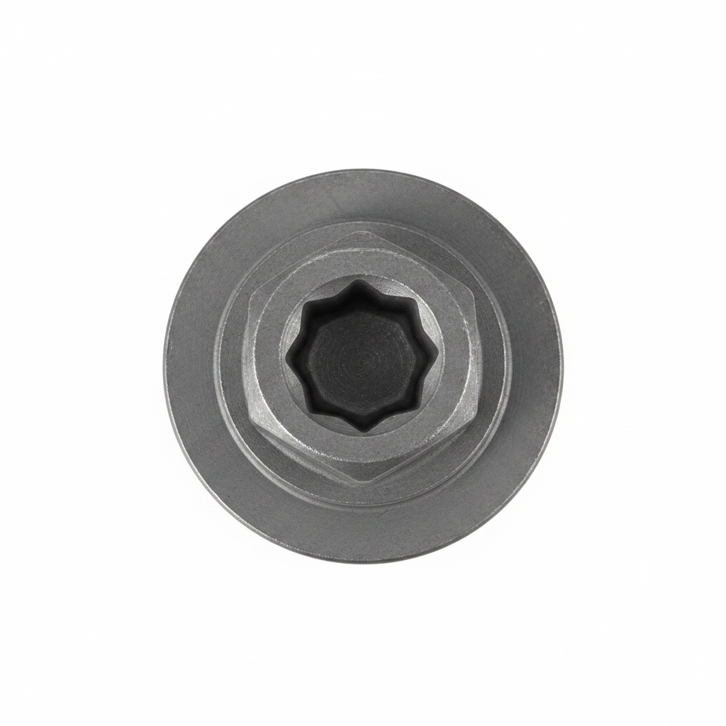 Main Bearing Bolt 614010217 - Flanged hex head top view