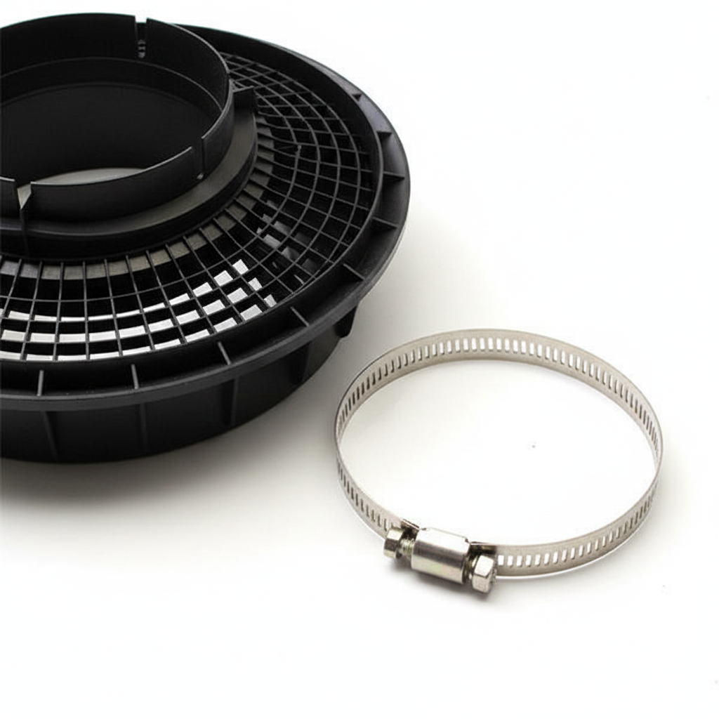 Rain Cap - Clamp Detail